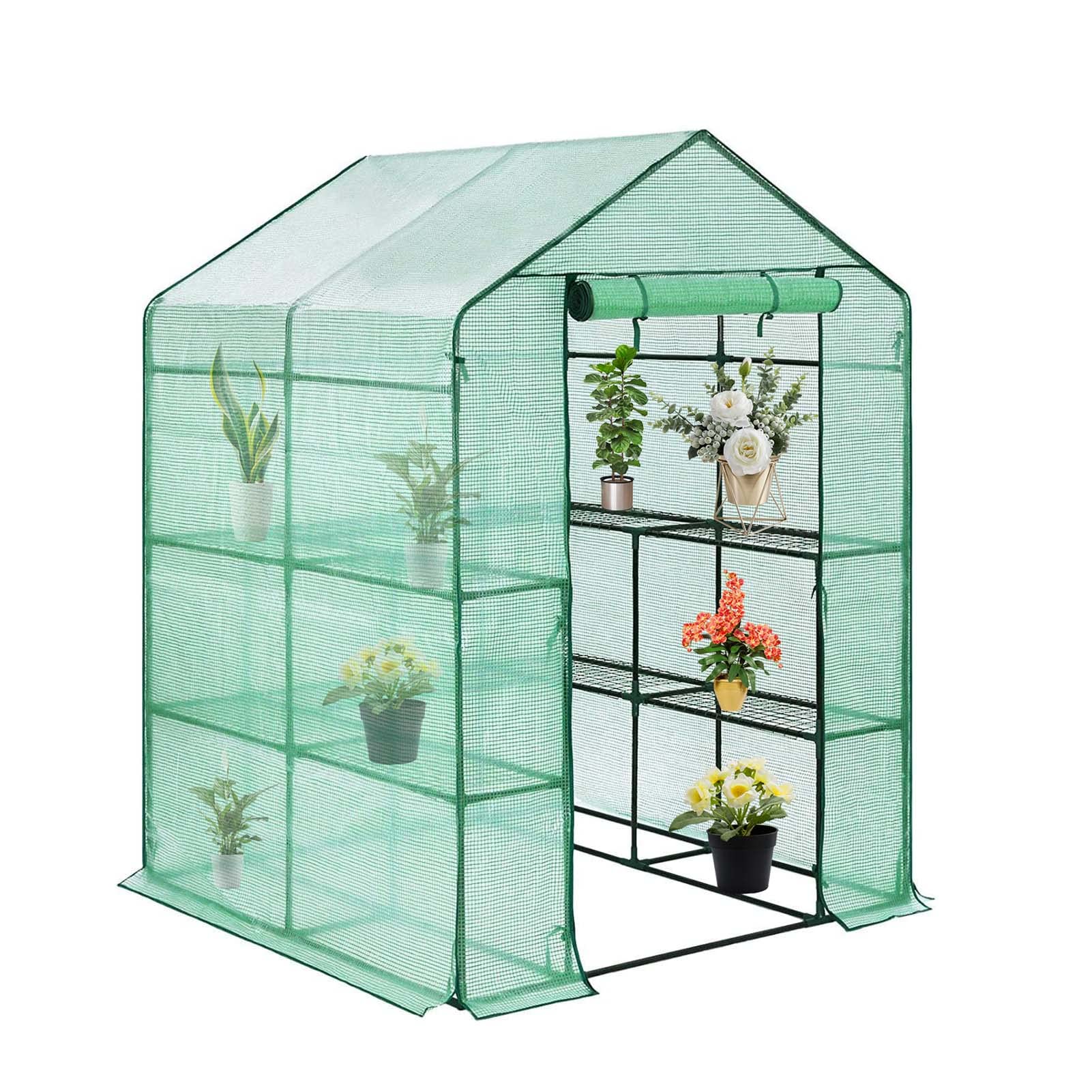 YSUEFIJO Invernaderos Huerto Grandes, Invernadero Jardin Exterior, Invernadero Tunel con Puerta, Invernadero de Lámina, Casa de Tomate, para Cultivo de Plantas Verduras