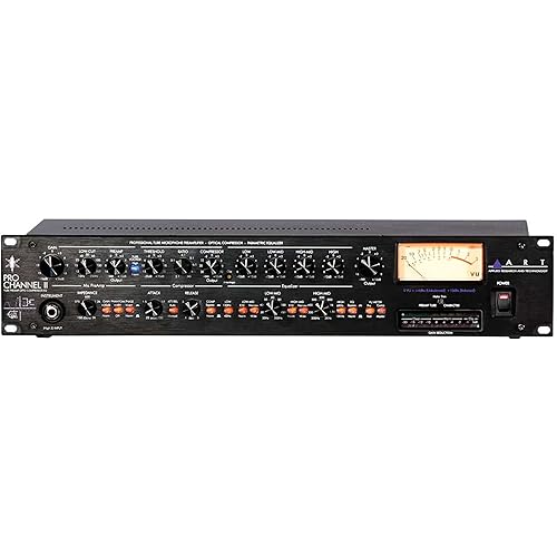 ART Pro Channel II Microphone Preamp/Compressor/EQ Professional Tube Based Selectable VU Metering