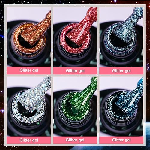 Miniatura 2 de Morovan Esmalte de uñas de gelatina 6 esmaltes de gel de colores transparentes neutros color rosa claro para kit de esmalte de gel de salón