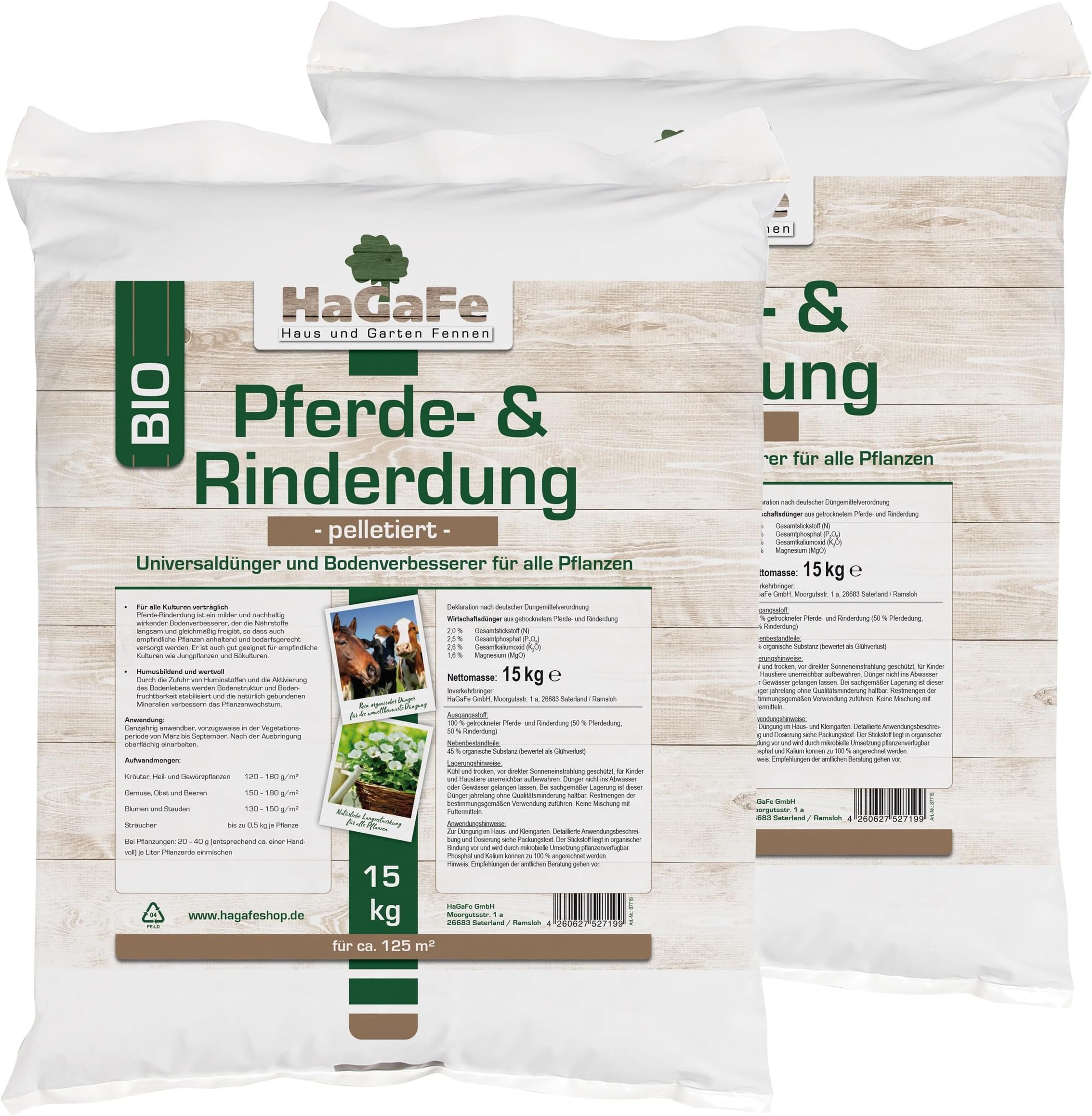 Bio Pferdemist Dünger 3 Kg - Organischer Universaldünger Für Garten