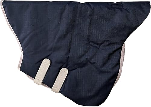 Miniatura 5 de 1200D - Manta impermeable de poliéster con alfombra para el cuello, color negro, 76 pulgadas, mediano