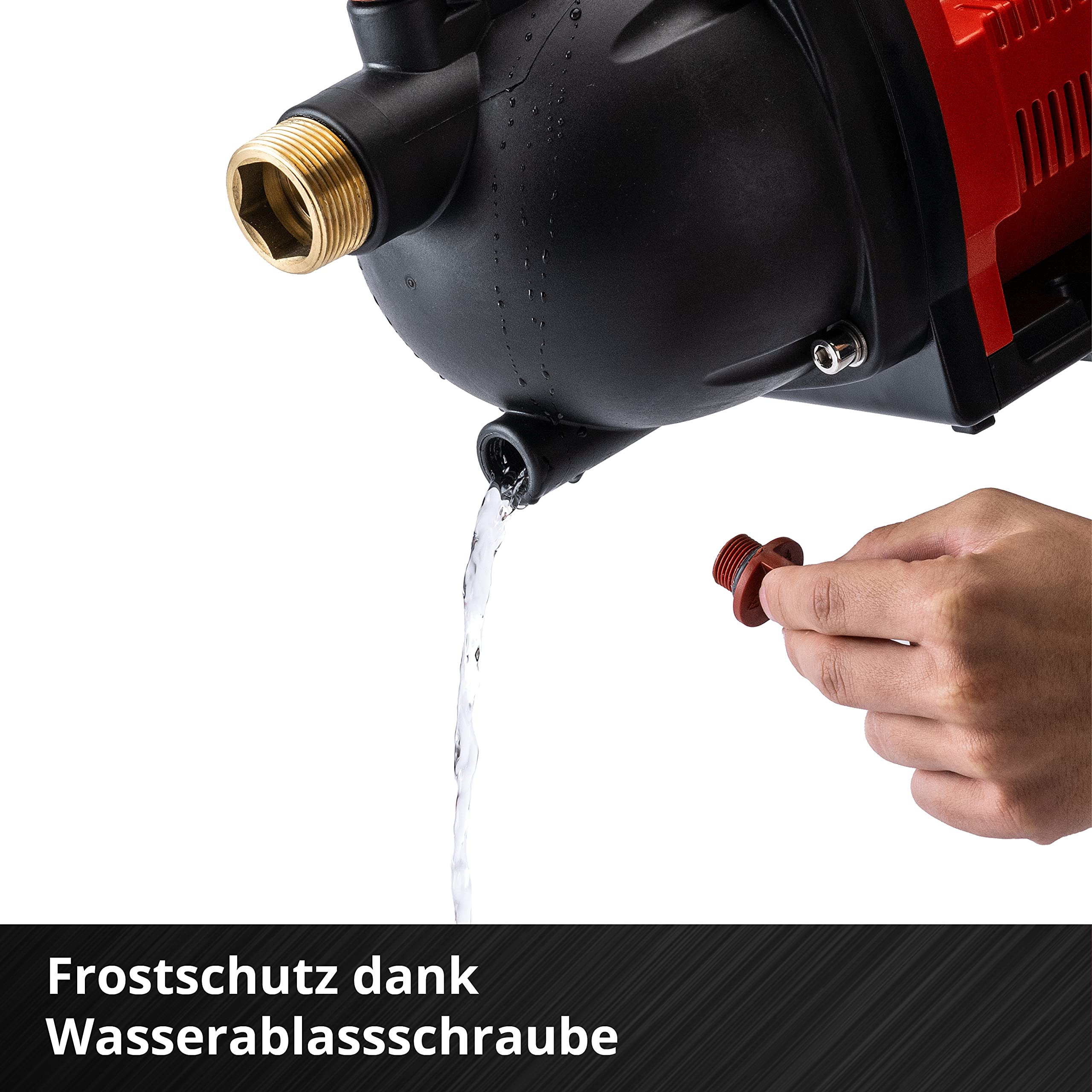 Einhell Akku-Gartenpumpe AQUINNA 36/30 Power X-Change (2 x 18V, 2-Stufen ECO-Schalter, Wassereinfüll- und Ablassschraube, Thermoschutz, Tragegriff, ohne Akkus und Ladegerät)