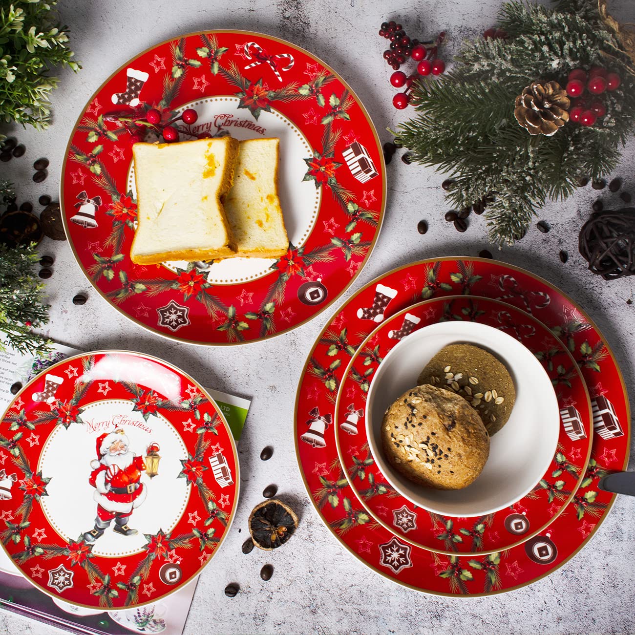 Xiteliy Porcelain Dinnerware Sets Christmas Gecorations Gift