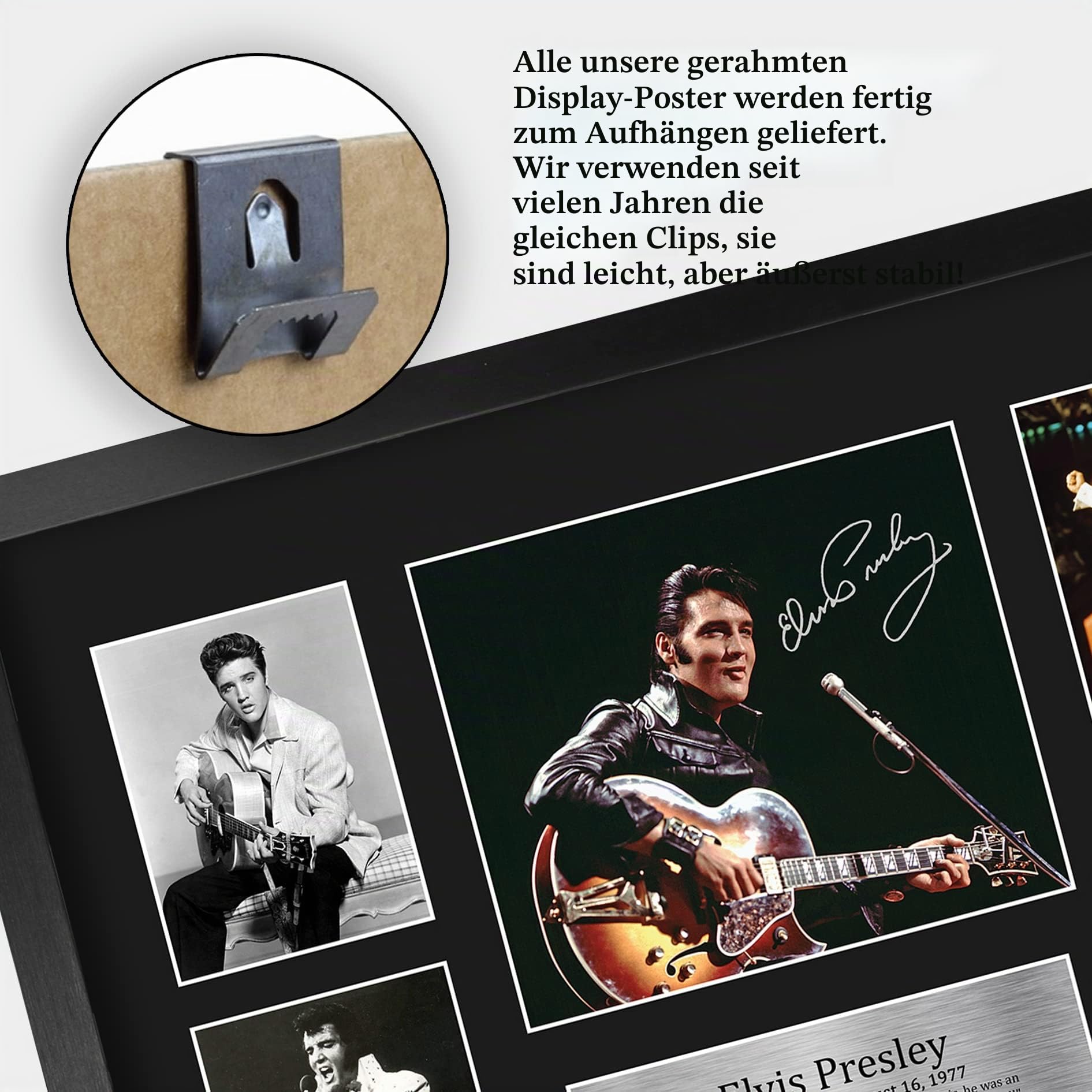 HWC Trading FR A3 Elvis Presley Musician The King Geschenke Gedruckt Signiert Autogramm Bild Für Musik Erinnerungsstücke Fans - A3 Framed