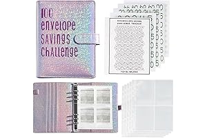 100 Envelopes Money Saving Challenge Binder, Track Savings with Money Organiser Envelopes!