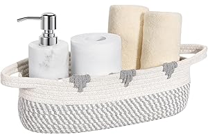 Small Woven Basket for Bathroom Storage: Luxspire Toilet Paper Holder