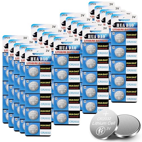 Miniatura 8 de Batería de botón de litio CR2032, batería de moneda de 230 mAh de 3 voltios, celda de botón de moneda, 25 unidades en paquete original (100 unidades)