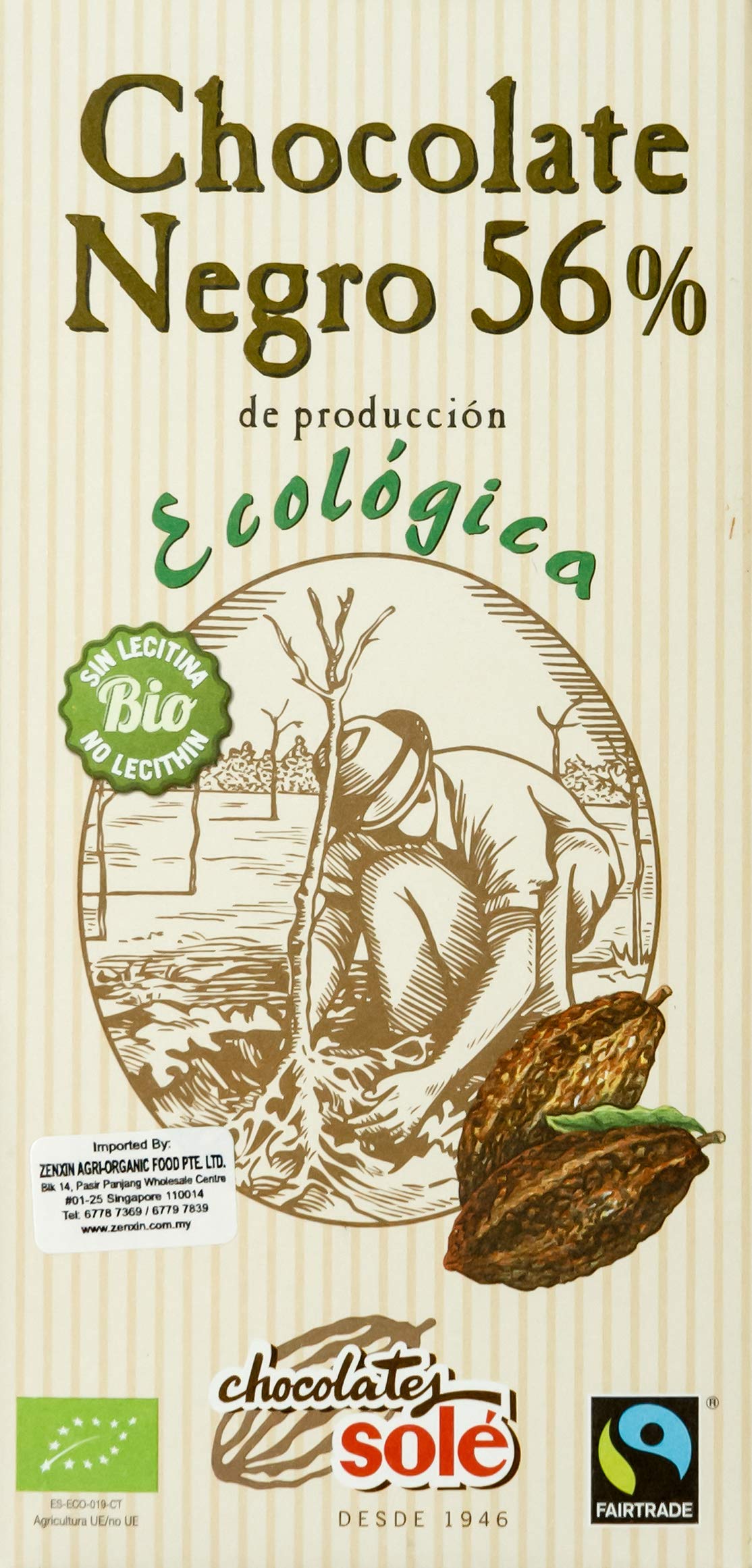 CHOCOLATE NEGRO 56 ECO CHOCOLATES SOLE