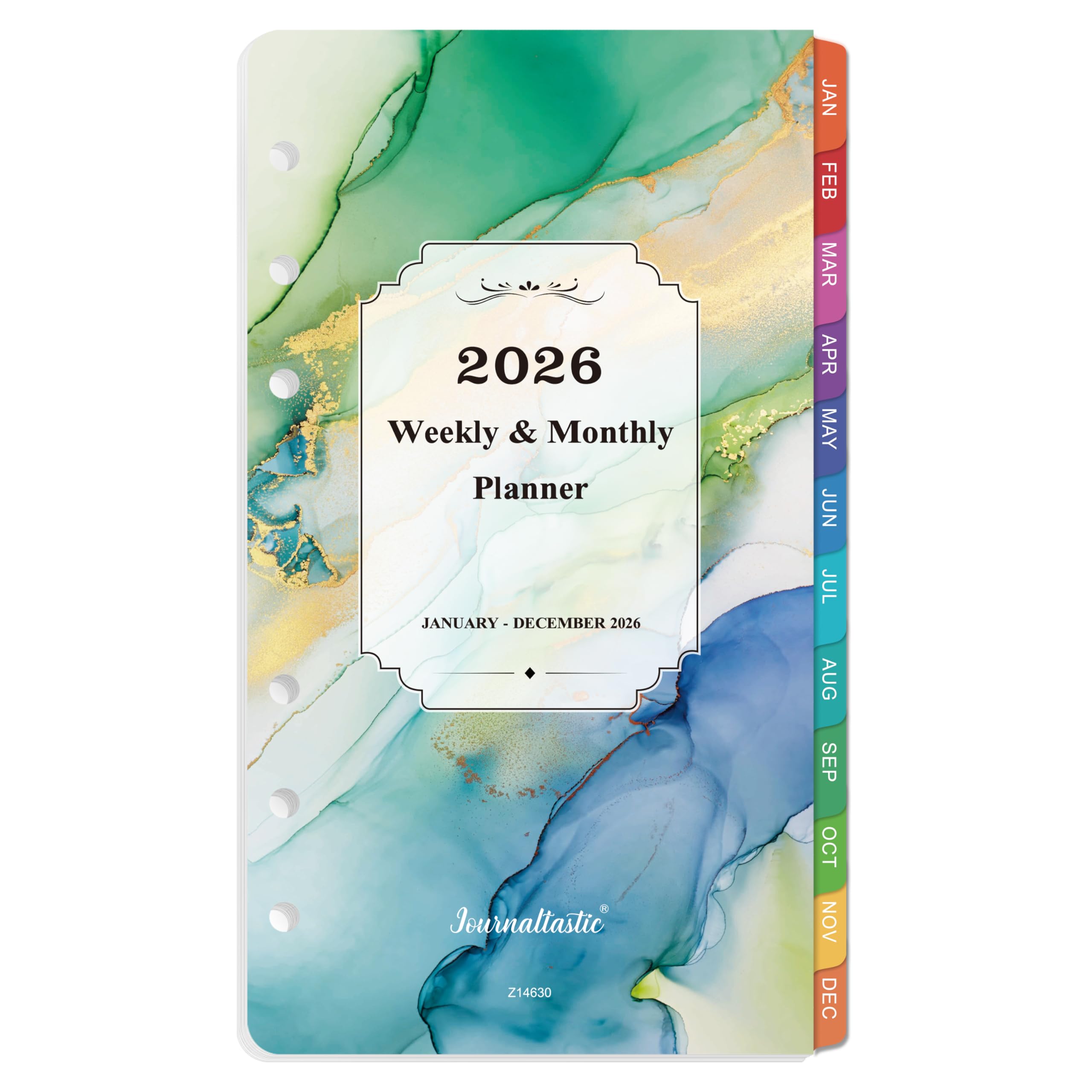 2026 Planner Refills - Planner Refills 2026, January 2026 - December 2026, A6 Planner Inserts, 2026 Weekly and Monthly Planners, 3.75" x 6.75", A6 Planners Refill, 6-Hole Punched