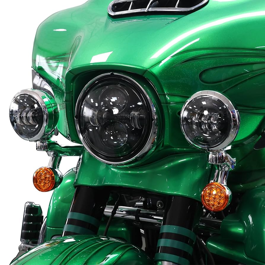 ハーレー　ツーリング用　フォグランプ　ウインカー Amazon | VOSICKY(ボスキー) ハーレー オートバイ用 イカリング