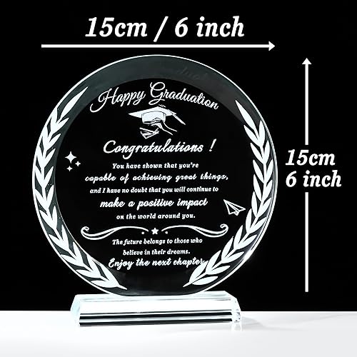 Miniatura 3 de Regalos de graduación, regalos de graduación para ella y él, cristal de maestría, academia de policía, enfermería, doctorado, universidad, escuela