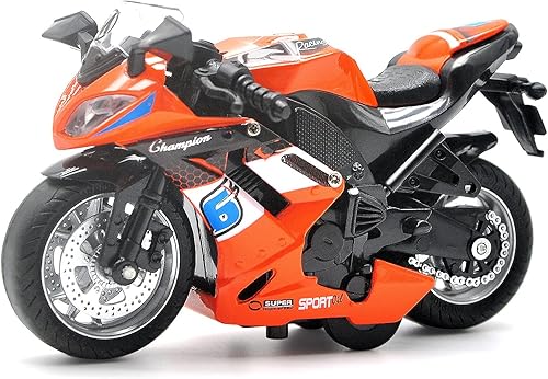 Miniatura 1 de Motocicletas de juguete juguete de motocicleta fundido con iluminación de música motocicleta de juguete para niños de 3 a 9 años motocicletas de