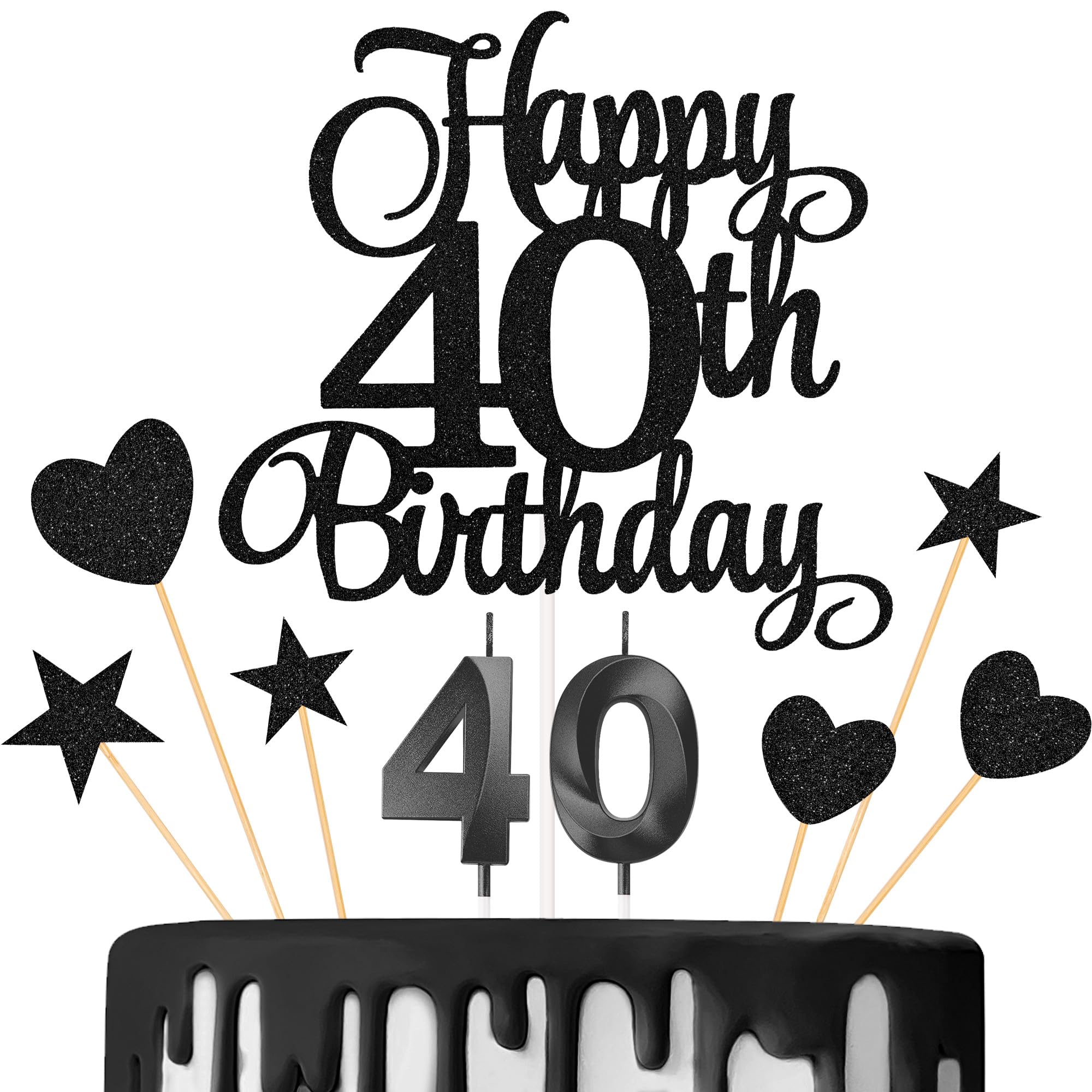 40th Birthday Cake Decorations