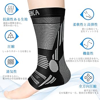 Amazon | NEENCA 足首サポーター 着圧ソックス アーチサポーター