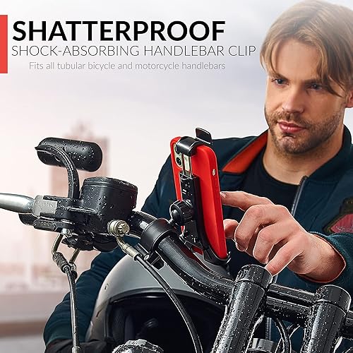 Miniatura 3 de Nuevo soporte de teléfono para bicicleta y motocicleta 2025: el soporte de teléfono de bicicleta con una sola mano más seguro para iPhone, Samsung o