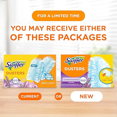 Miniatura 2 de Swiffer 180 plumeros de múltiples superficies con aroma Febreze lavanda y vainilla 10 unidades el embalaje puede variar