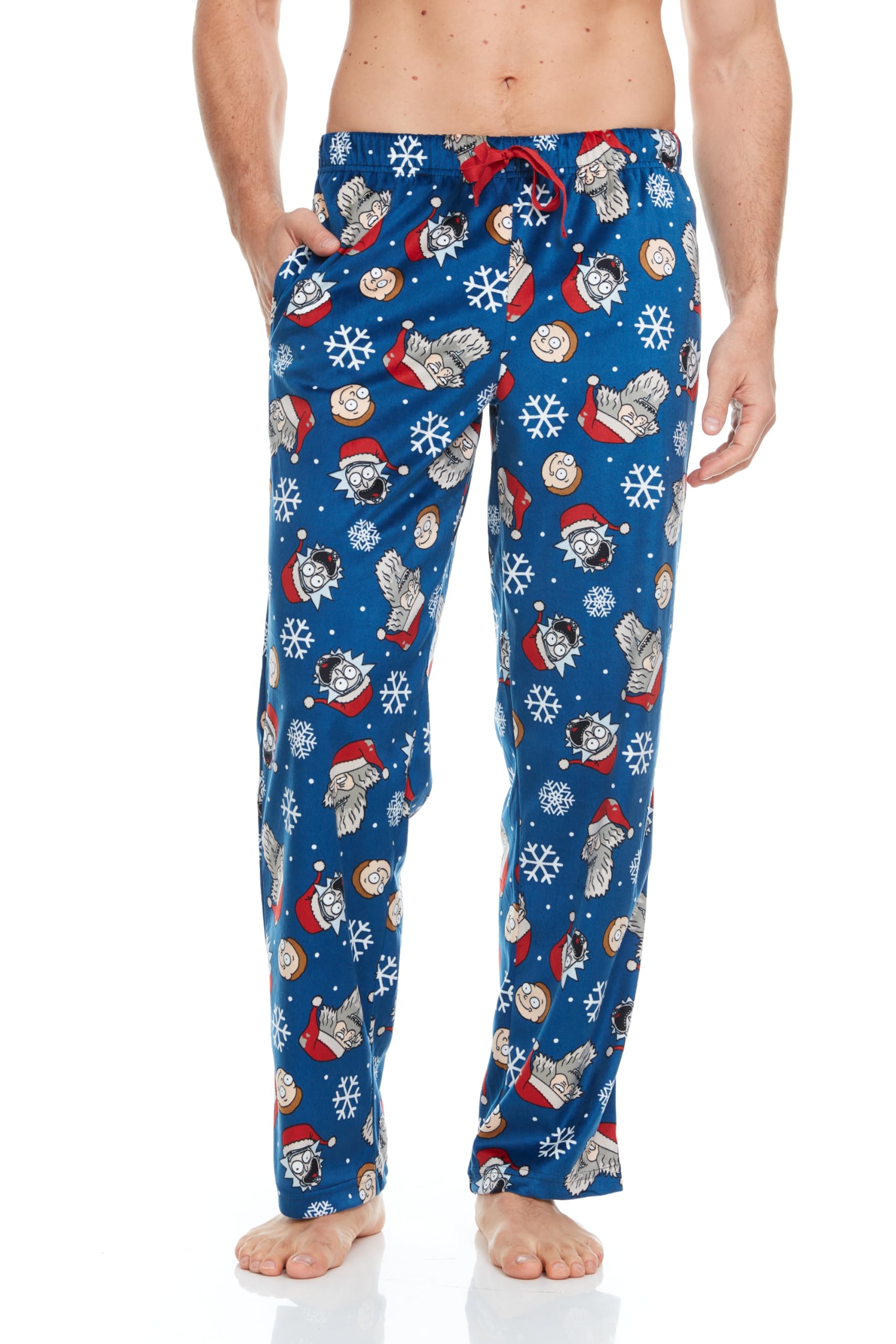coco brands Rick and Morty Men's All Over Print Pajama Pant with Adjustable Elastic Waistband - Soft, Silky Sleepwear-picture-42