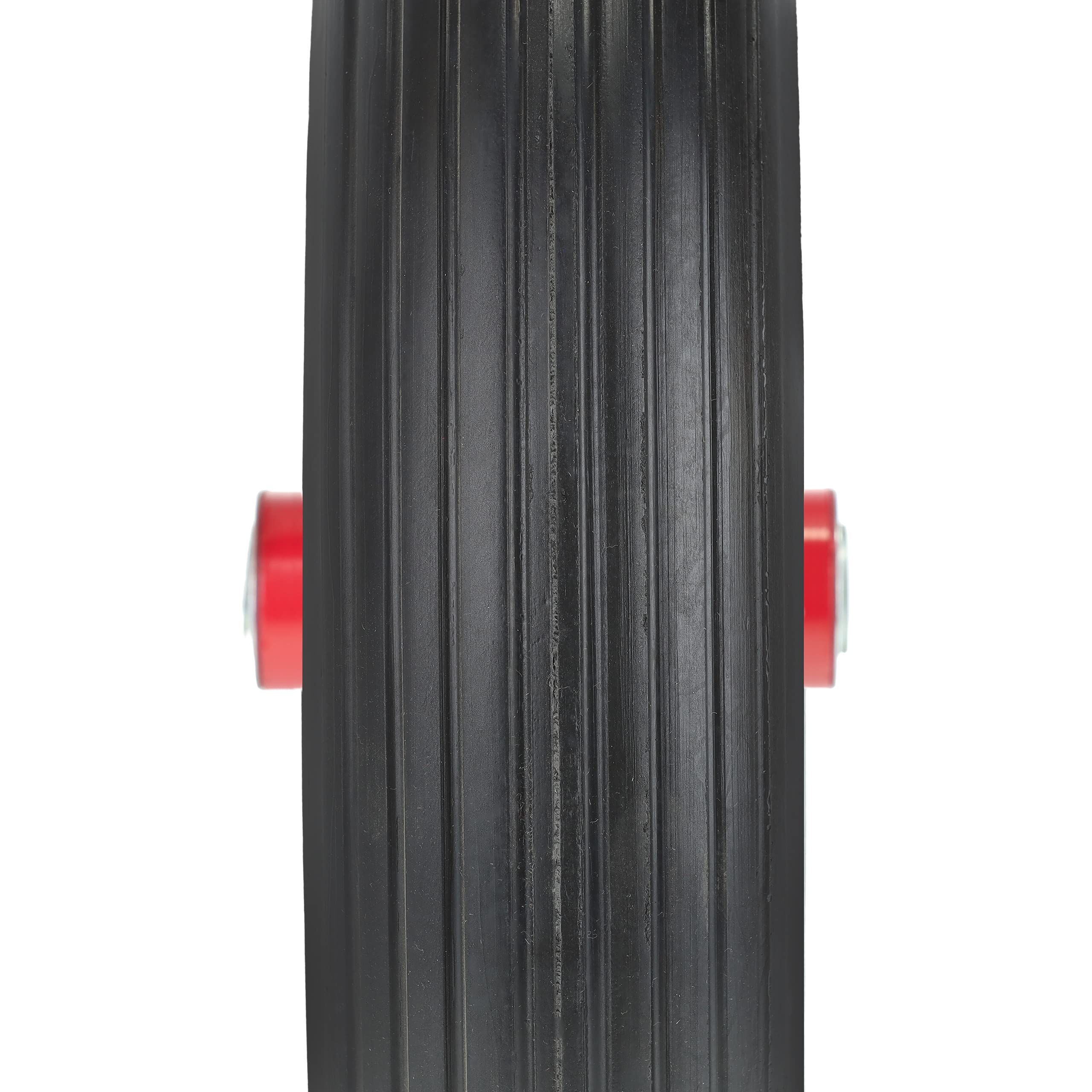 Relaxdays Roue de brouette 3.50-8, Pneu en Caoutchouc, Jante Acier, increvable, Charge maximale : 100 kg, Noir et Rouge