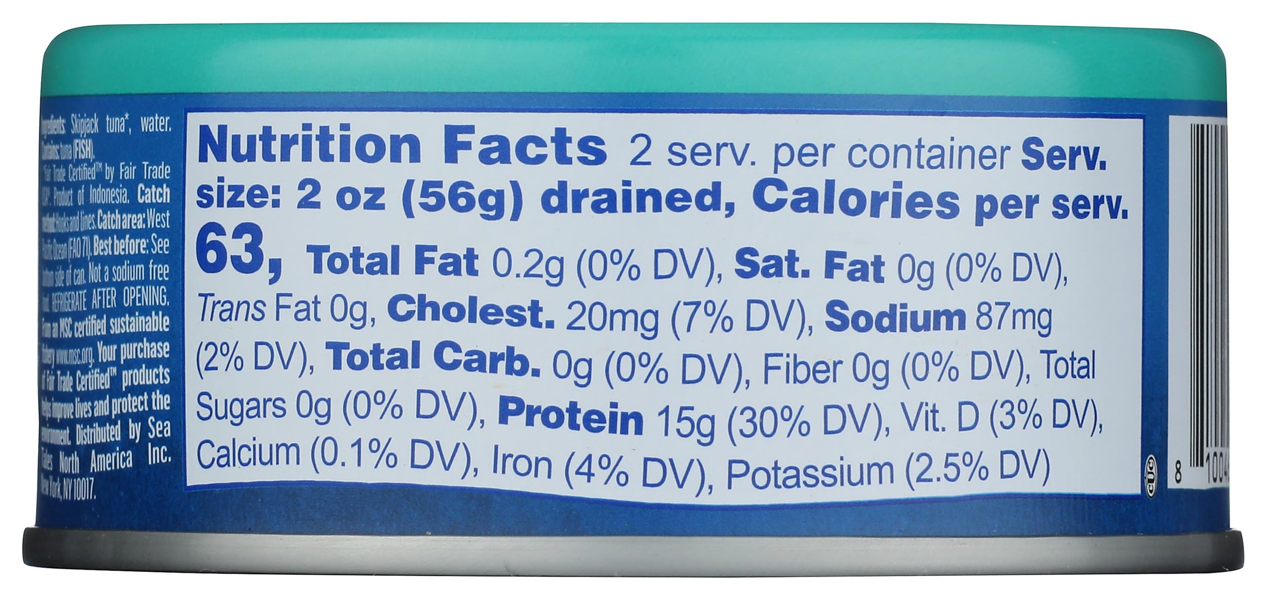 Sea Tales, Tuna Skipjack In Water NSA, 5 Ounce