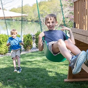 Amazon.com: Backyard Discovery Endeavor II Cedar Wood Swing Set