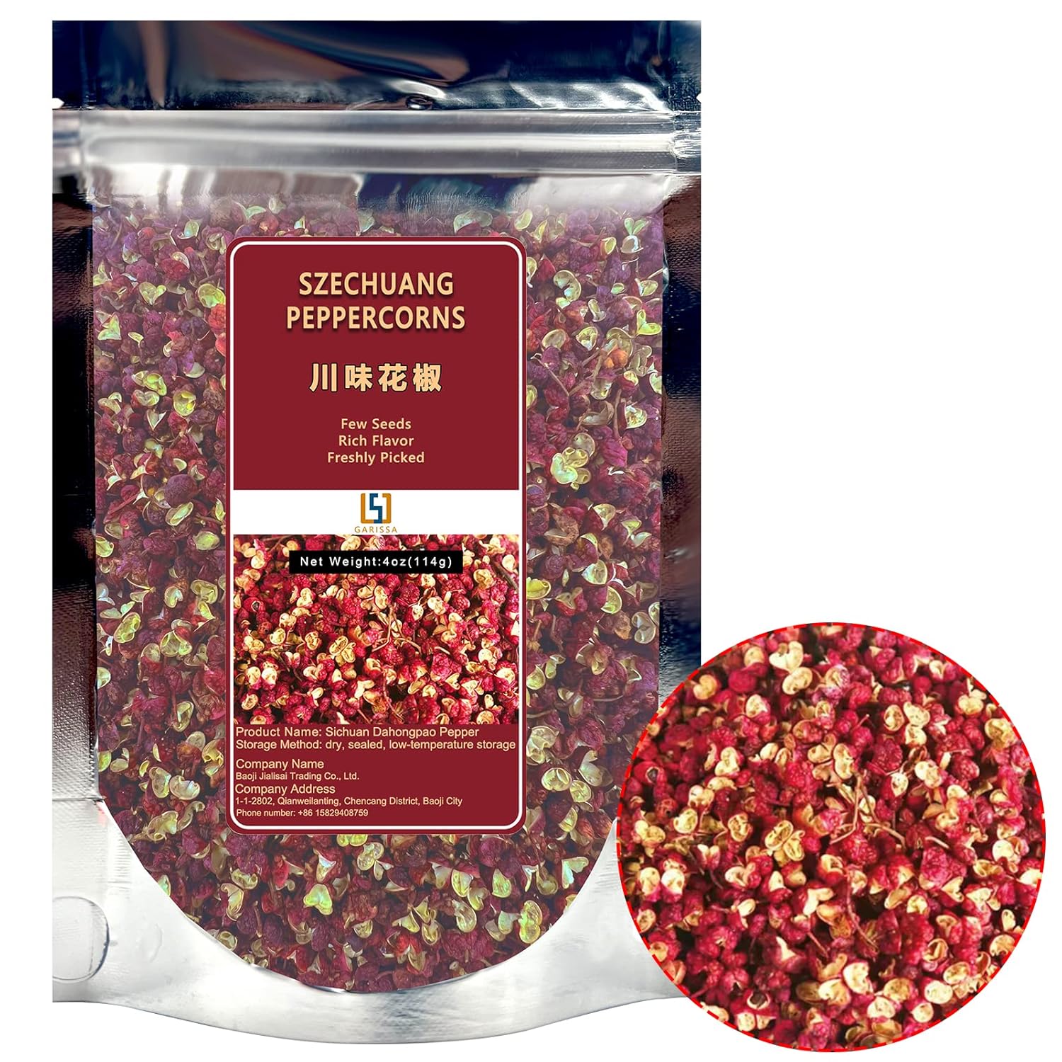 Garissa Authentic Szechuan Peppercorns Grade A Red Sichuan