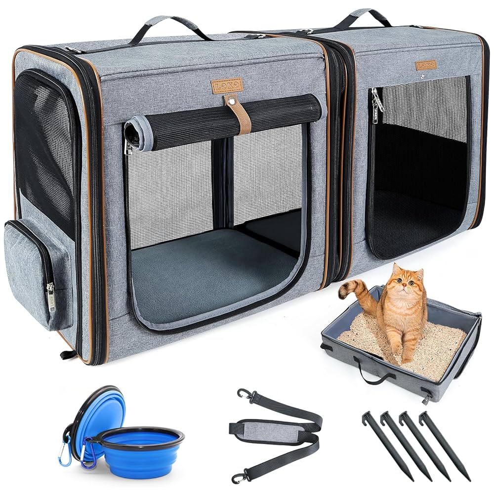 Kelly ペットカート C210 Amazon.com : Lekereise 2-in-1 Cat Travel Carrier with Litter