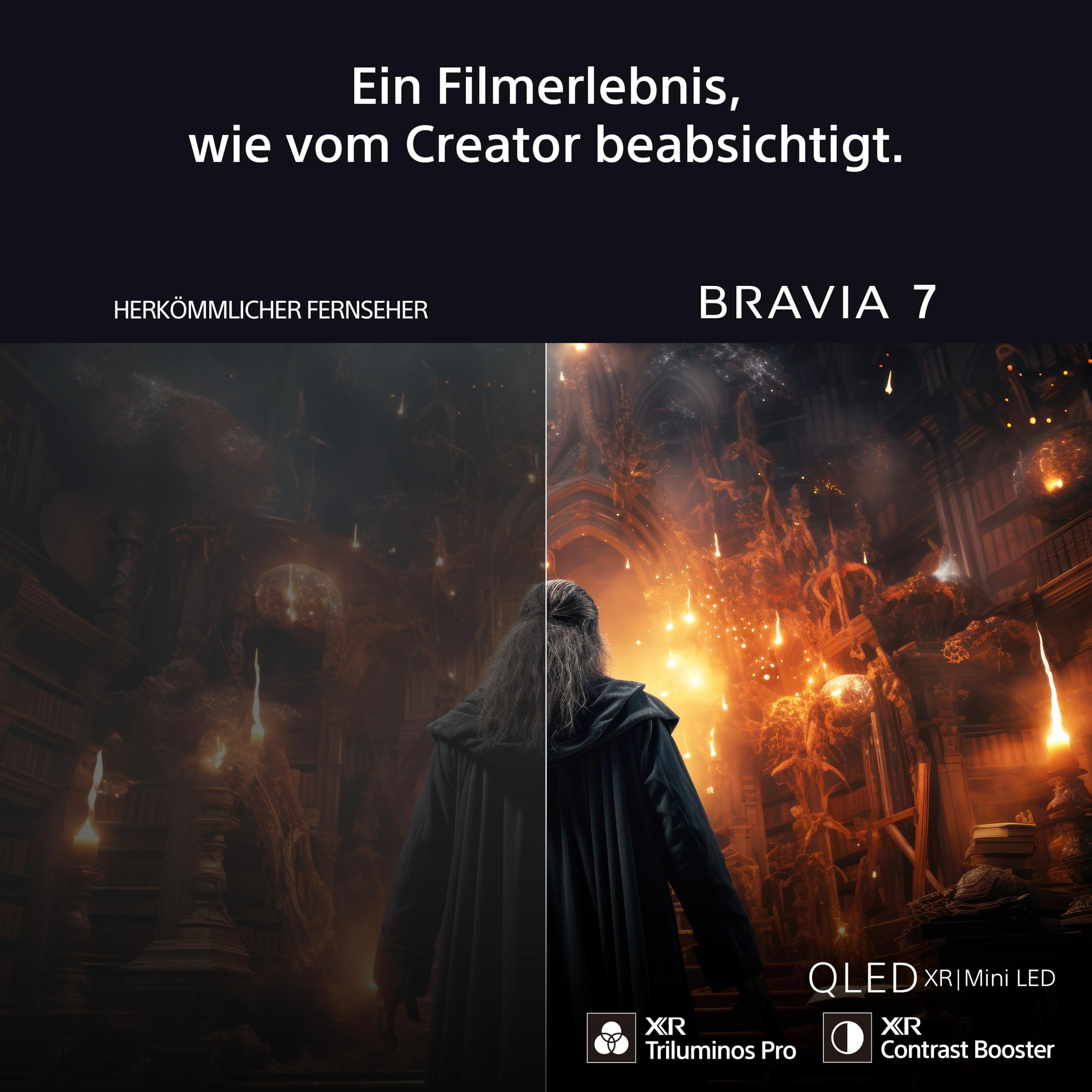 Sony BRAVIA 7 QLED (XR l Mini LED) 4K HDR Google Smart TV 65 Zoll – Bild 3