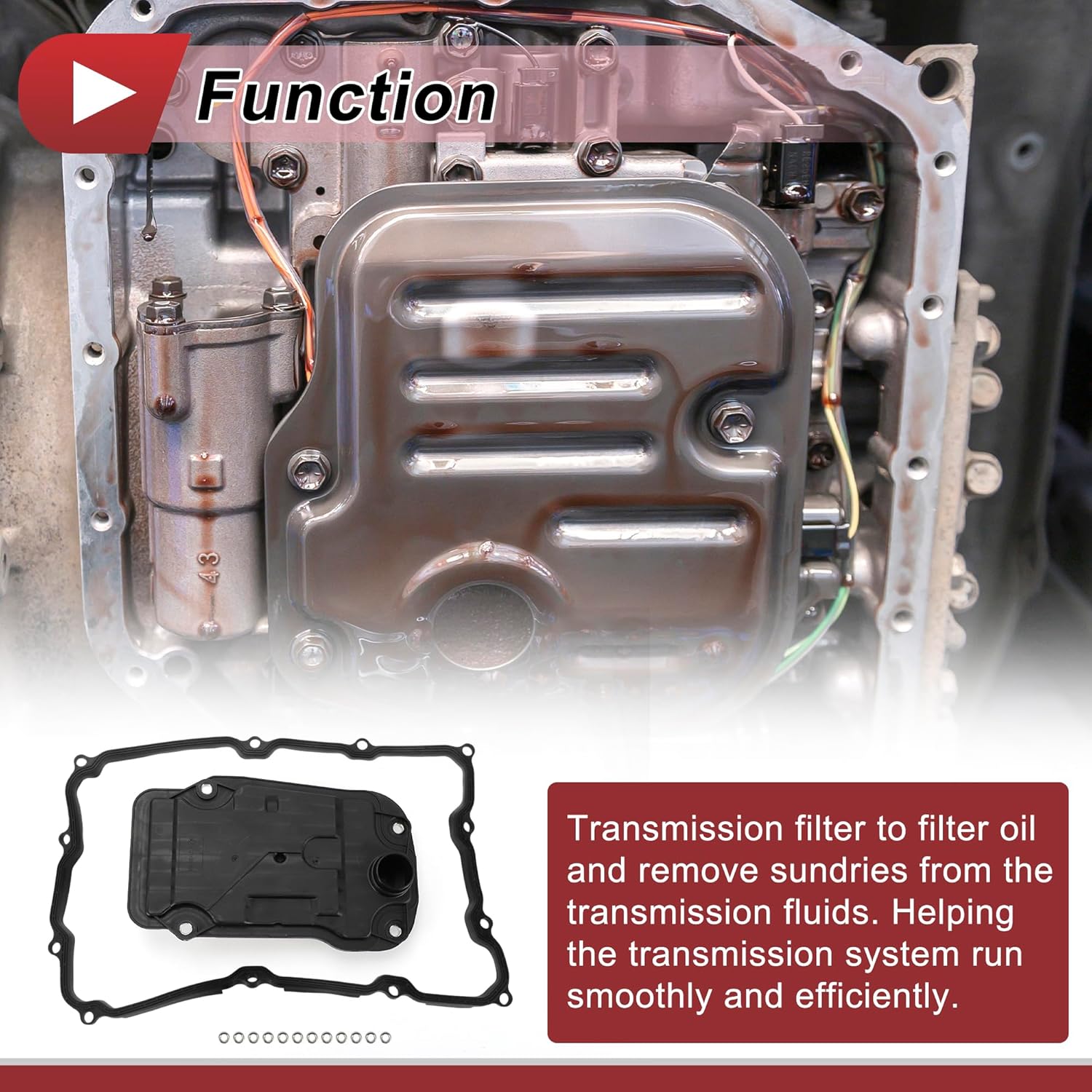 1Set Transmission Filter Gasket Kit for Toyota Sequoia 2015-2022 Engine Automatic Transmission Filter Kit Gasket No.3533060070/353300C020