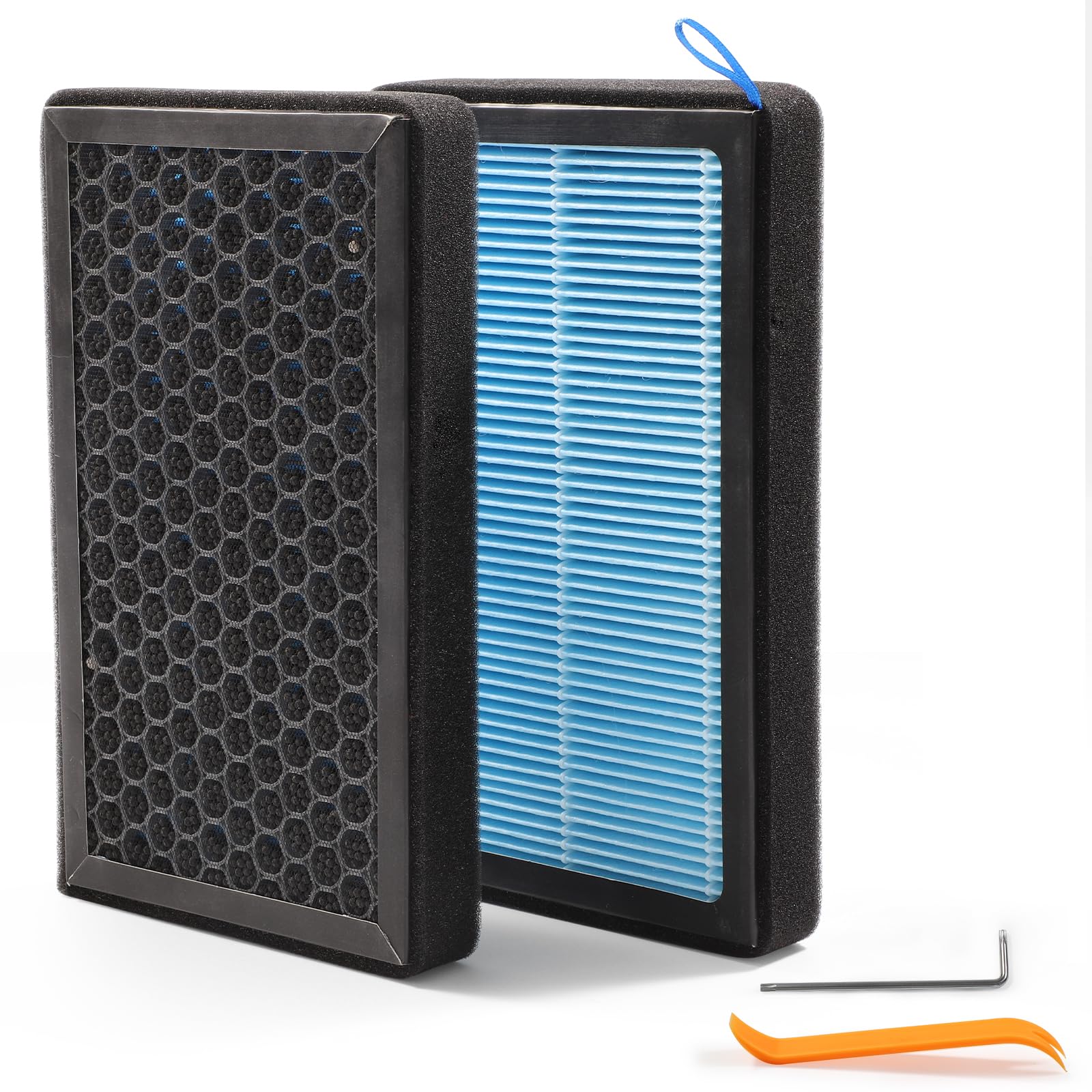 EKIONBY Air Filter with Activated Carbon Cabin HEPA Air Filter Compatible For 2016-2024 Tesla Model 3 Model Y (Model 3)