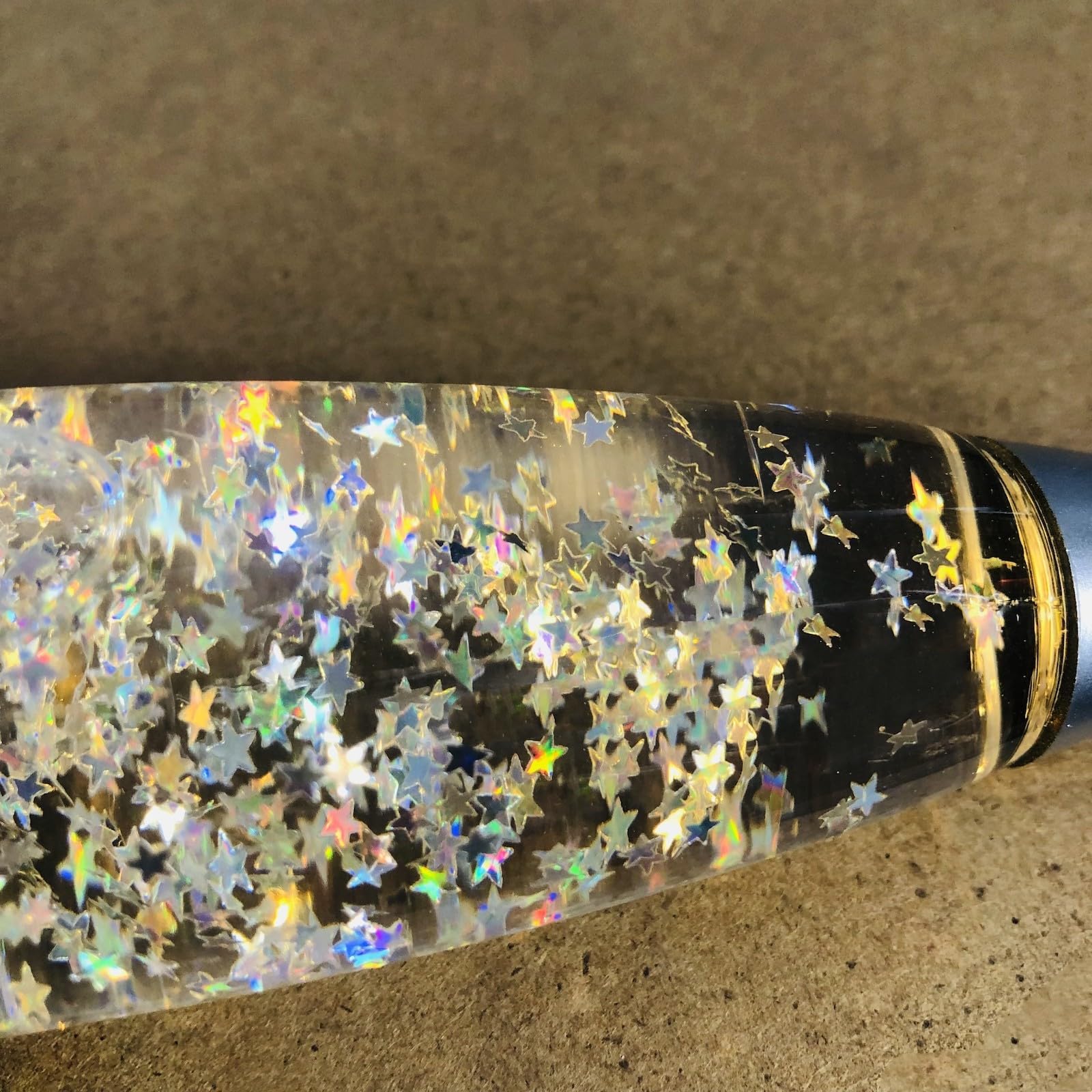 Mini lámpara de lava con purpurina con enchufe USB, luz LED blanca cálida, luz nocturna de cohete, estrellas con lentejuelas para regalo de niños, habitaciones de niños, dormitorios, decoración de 4