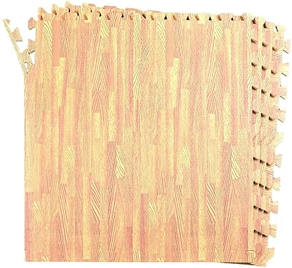 IRIS Interlocking Gym EVA Foam Floor Mat Tiles (16 sq ft) | Protective Flooring Workout Exercise Mat Cushion Borders