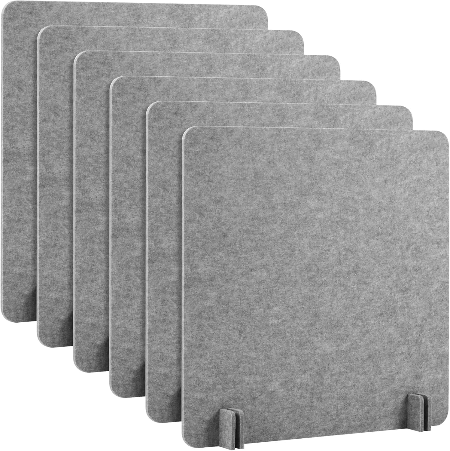 Kisston 6 Pack Acoustic Desk Divider Desk Partition 24 x