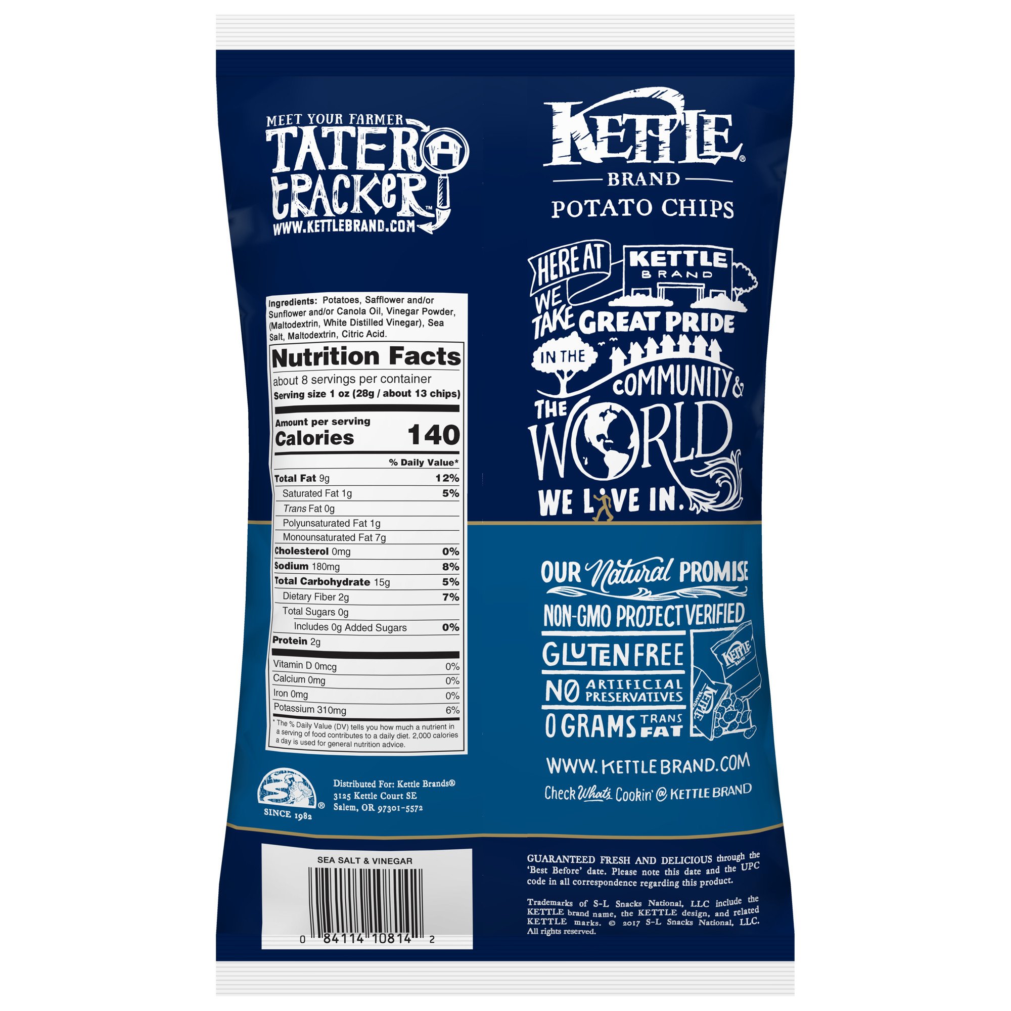Amazon.com: Kettle Brand Potato Chips, Sea Salt and Vinegar ...