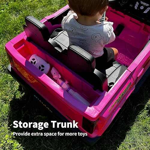 Miniatura 8 de 24V 2 plazas paseo en juguete para niños grandes, SUV eléctrico para niños para conducir con control remoto parental, 2WD4WD conmutable - rosa