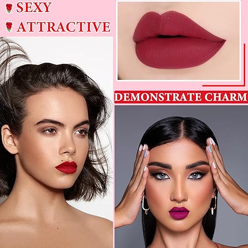 Miniatura 5 de Juego de 18 pastillas de cápsula de lápiz labial, mini juego de lápices labiales de maquillaje mate, de larga duración, impermeable, lindo, lápiz
