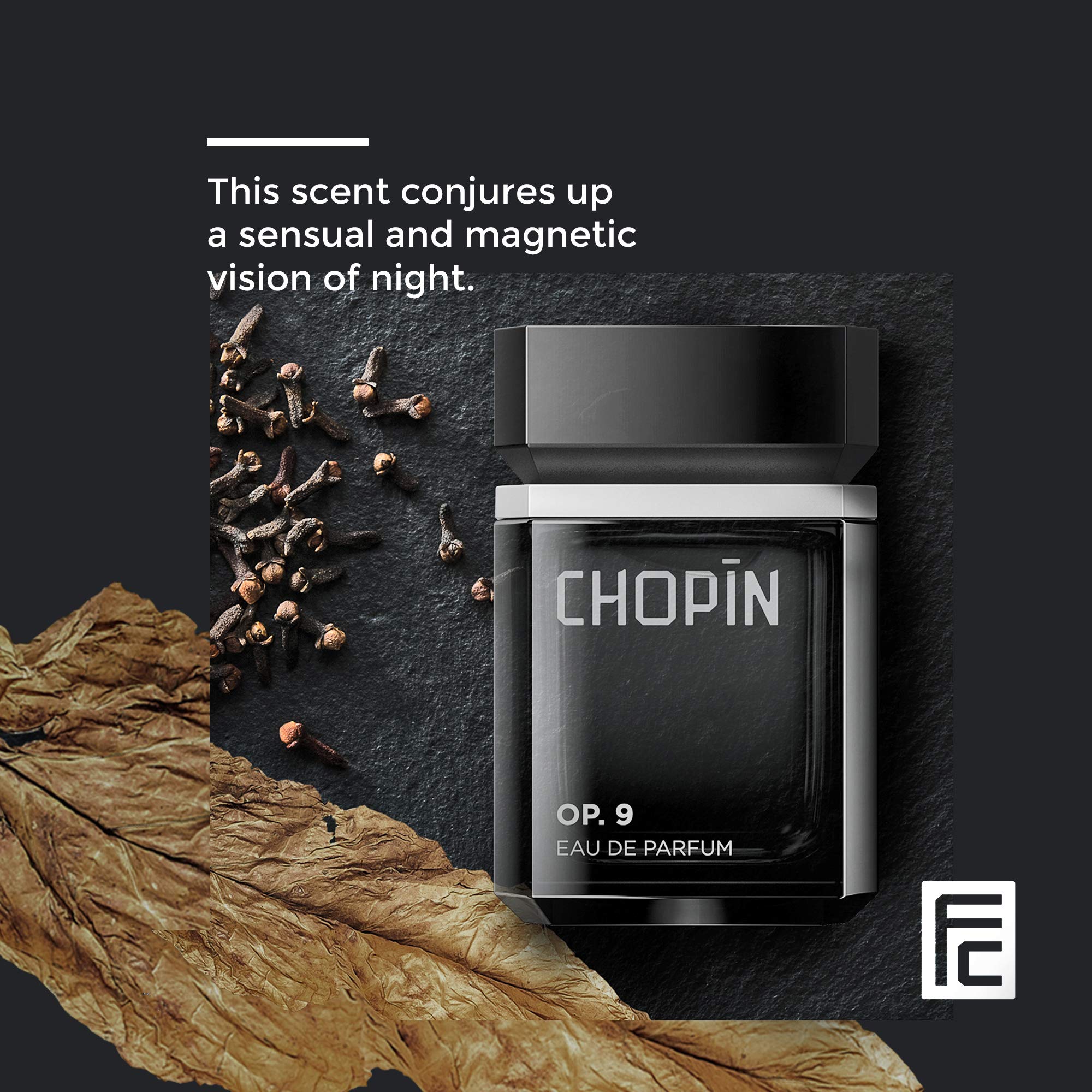 Amazon.com: Chopin Op. 9 Eau De Parfum Hombres Edp Colonia Para