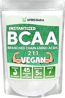 XPRS Nutra BCAA Powder - Amino Acids Supplement for Men - Unflavored BCAA Workout Supplements - Gym Supplements for Men - Amino Acids Supplement for Women for Gym Post Workout Recovery (8 Ounce)