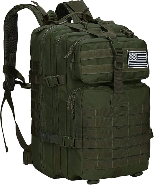 G4Free 40L Military Tactical Backpack Molle Shoulder Bag Rucksack Assault Pack Daypack for Camping Trekking Hunting Fishing