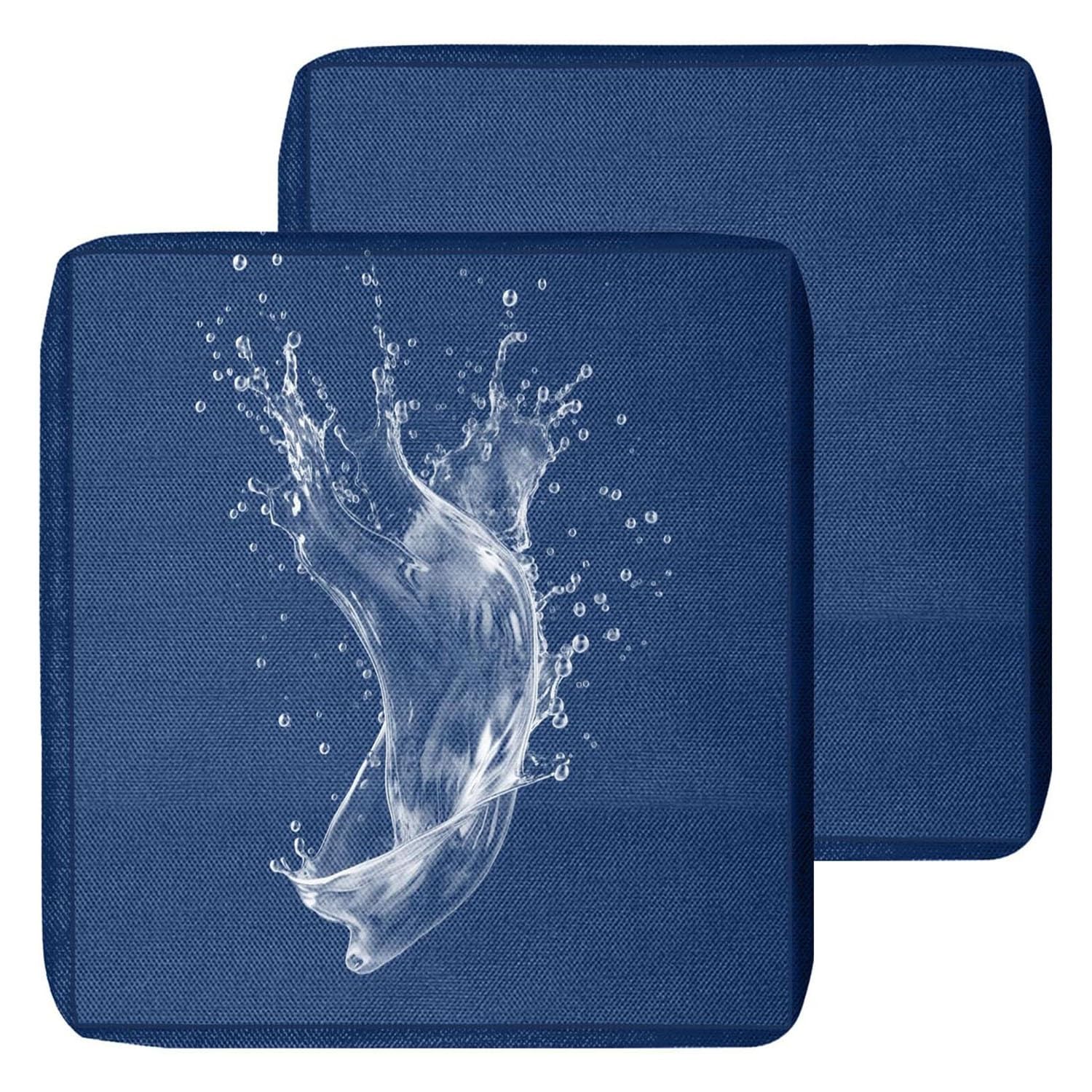 MSNCS 1/2/4 PCS Sofa Seat Cushion Covers Outdoor Waterproof,Garden Replacement Furniture Seat Covers with zipper,Washable,for Indoor Outdoor Patio Sofa(Navy Blue,50x50x5cm 2pcs) — image 1