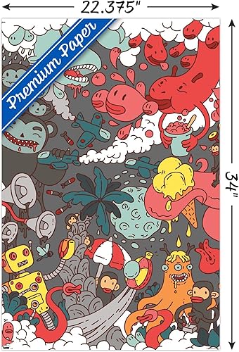 Miniatura 3 de Trends International Póster de pared Party Pooper, 22.375 x 34 pulgadas, versión premium sin marco