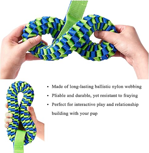 Miniatura 3 de Lervont Juguetes para perros para masticadores agresivos, juguete de tira y afloja para perros, juguete de limpieza de dientes de perro, juguetes de