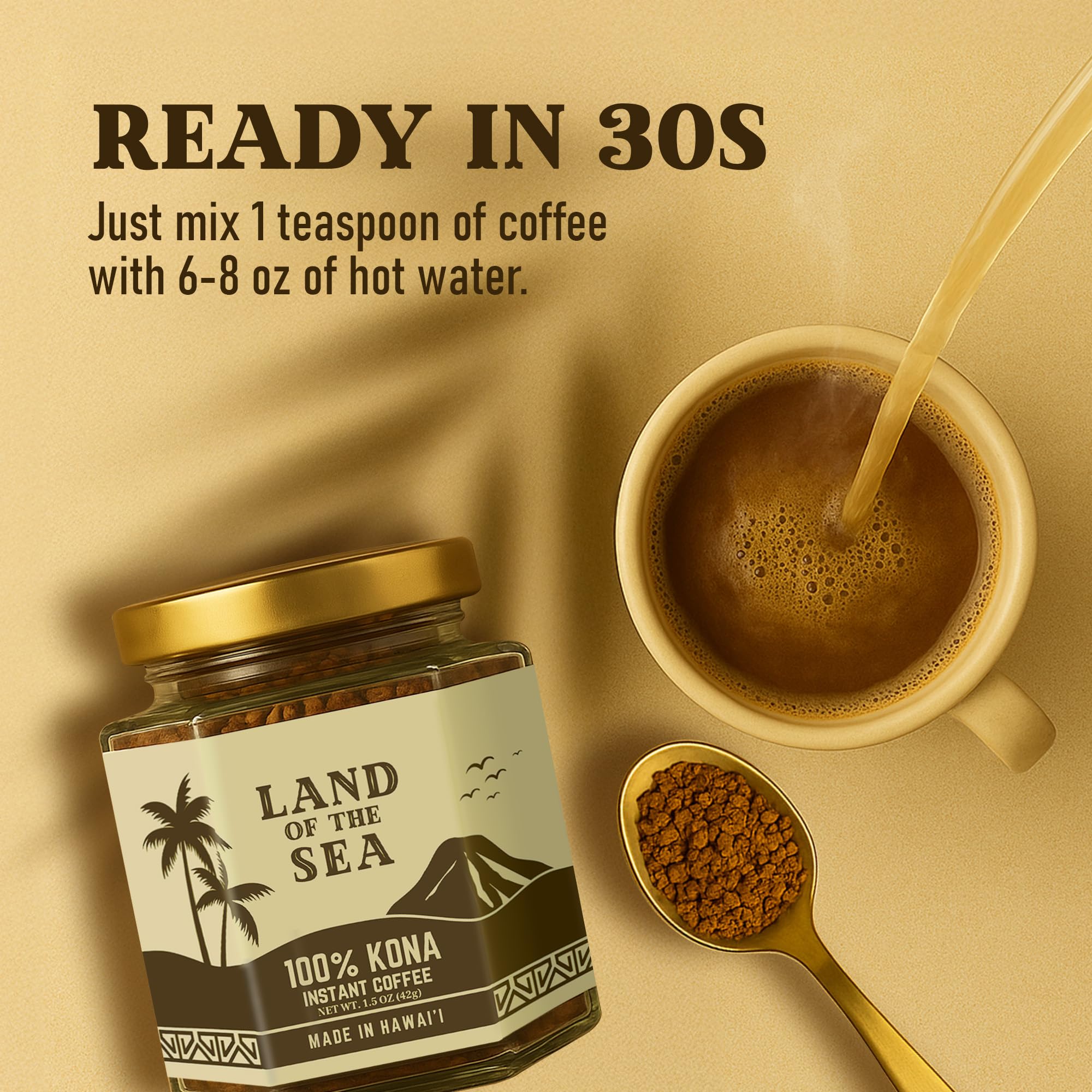 Amazon.com : KONA COFFEE 100% - Premium Freeze Dried Instant