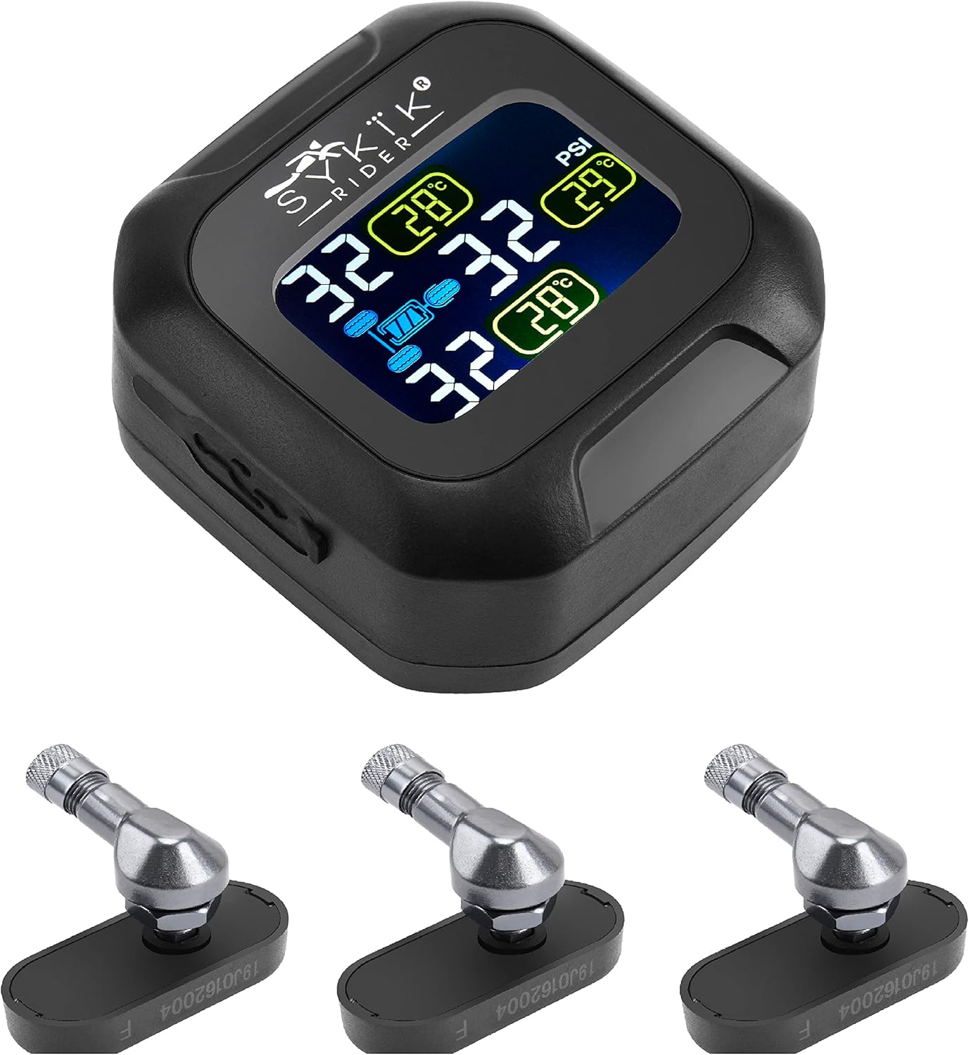 SYKIK Rider SRTP670, tire Pressure Monitoring System for Trikes and 3 Wheelers, CanAm, Spider, Harly Davidson, Goldwing
