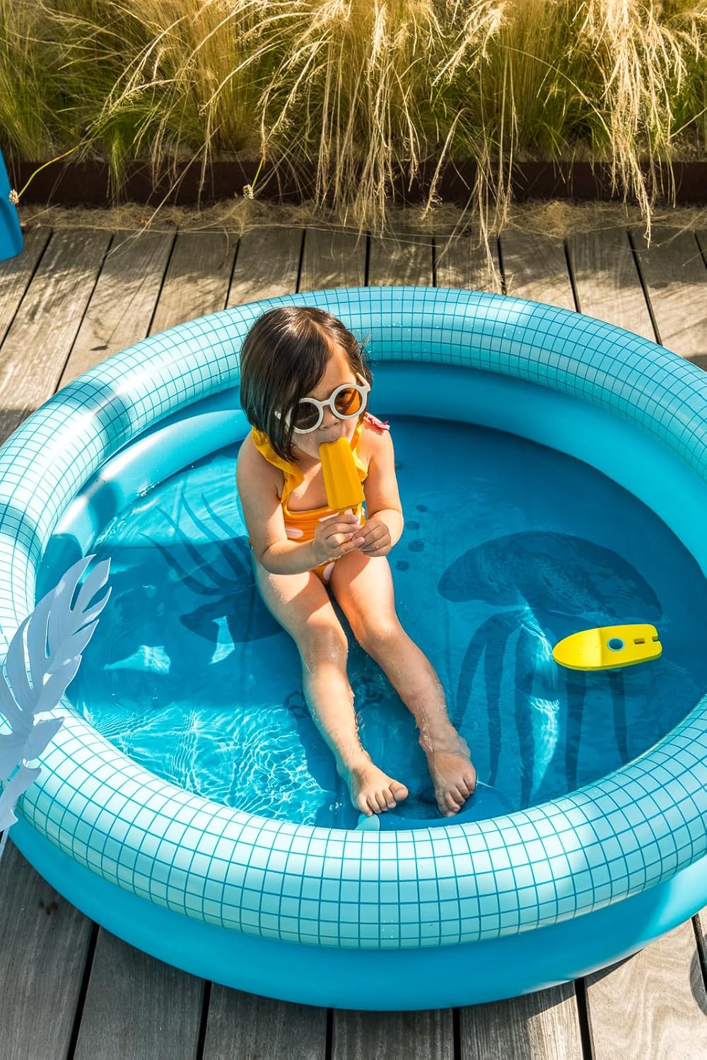Quut - Dippy Inflatable Pool – Ocean Colour – Diameter 120 cm