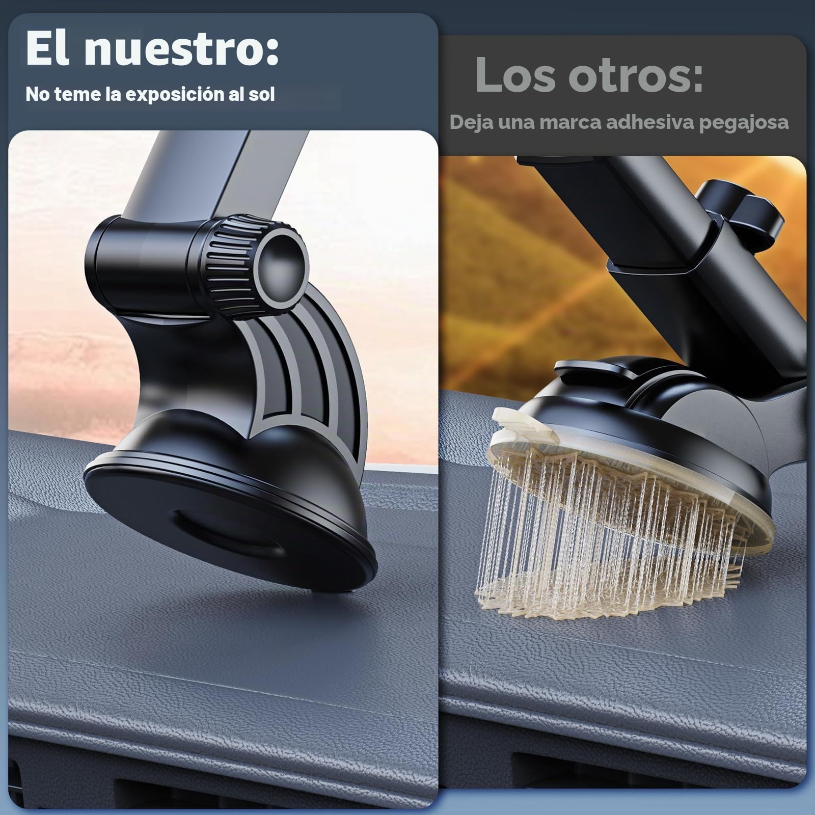OHLPRO Soporte Tablet Coche, Rotación de 360 Grados Soporte iPad Salpicadero y Parabrisas, Ventosa Soporte Tablet para iPad/iPad Mini iPhone, Smartphones y Tablets 5-13" para Coche, Pared, Escritorio