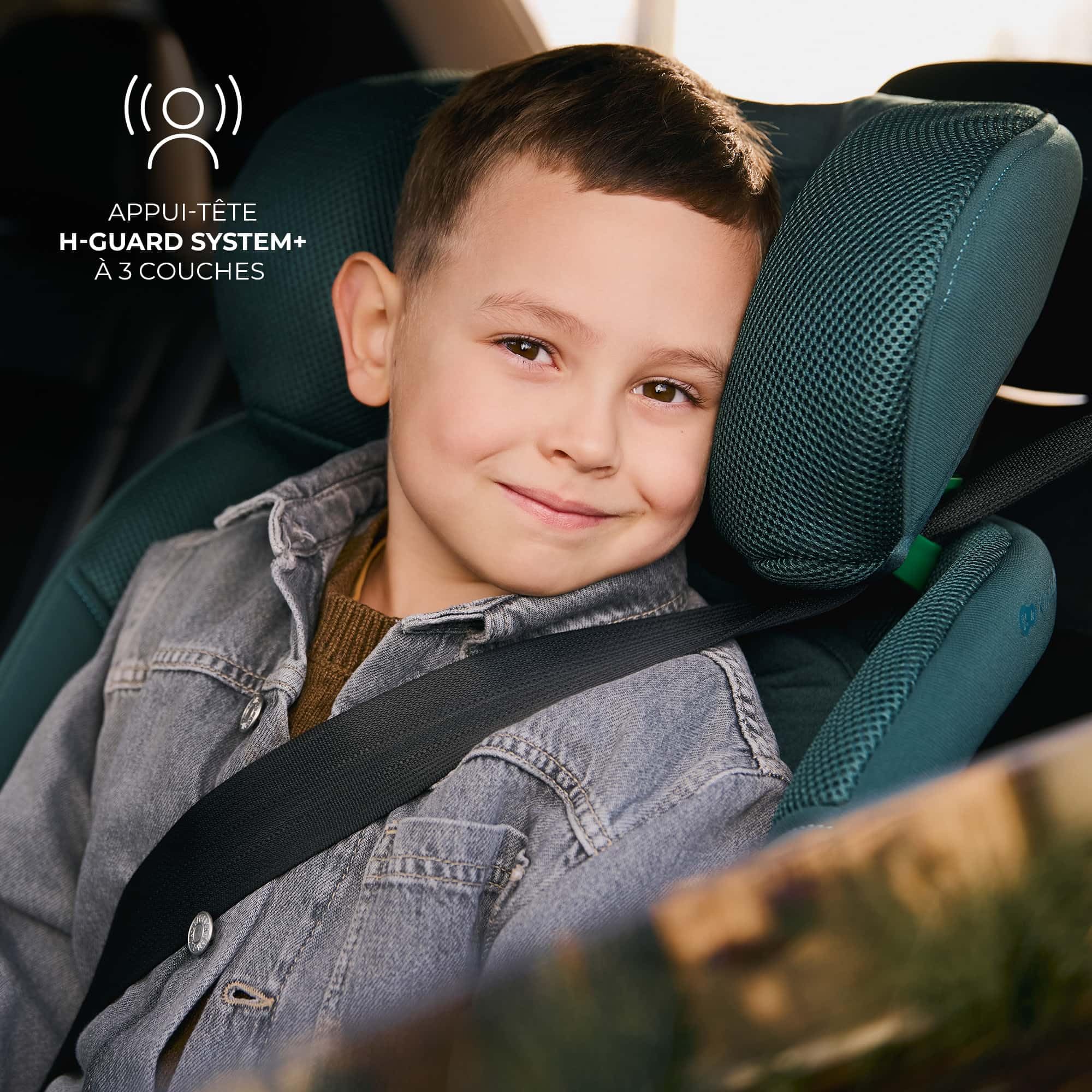 Kinderkraft XRIDER2 I-SIZE 40-125 cm, Siège auto bébé 0 à 25 kg évolutif, 0-7 ans, Isofix 360° pivotant, FWF, RWF, Protections latérales, Harnais Internes à 5 Points, Noir
