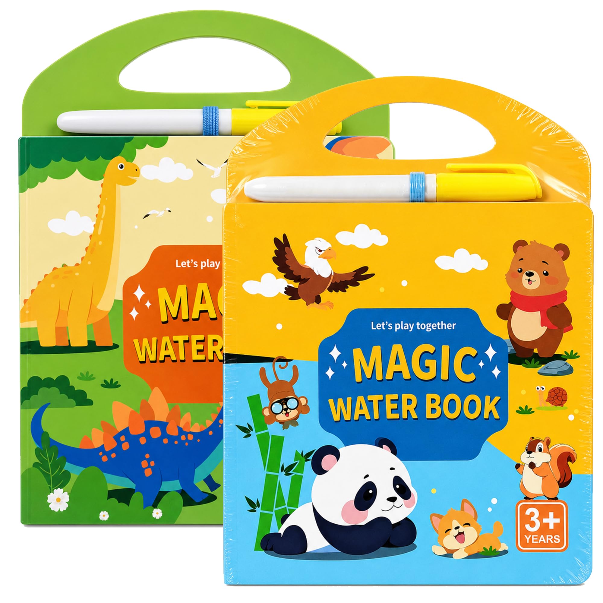Jiangyun Water Reveal Travel Activity Set – Reusable Coloring Book