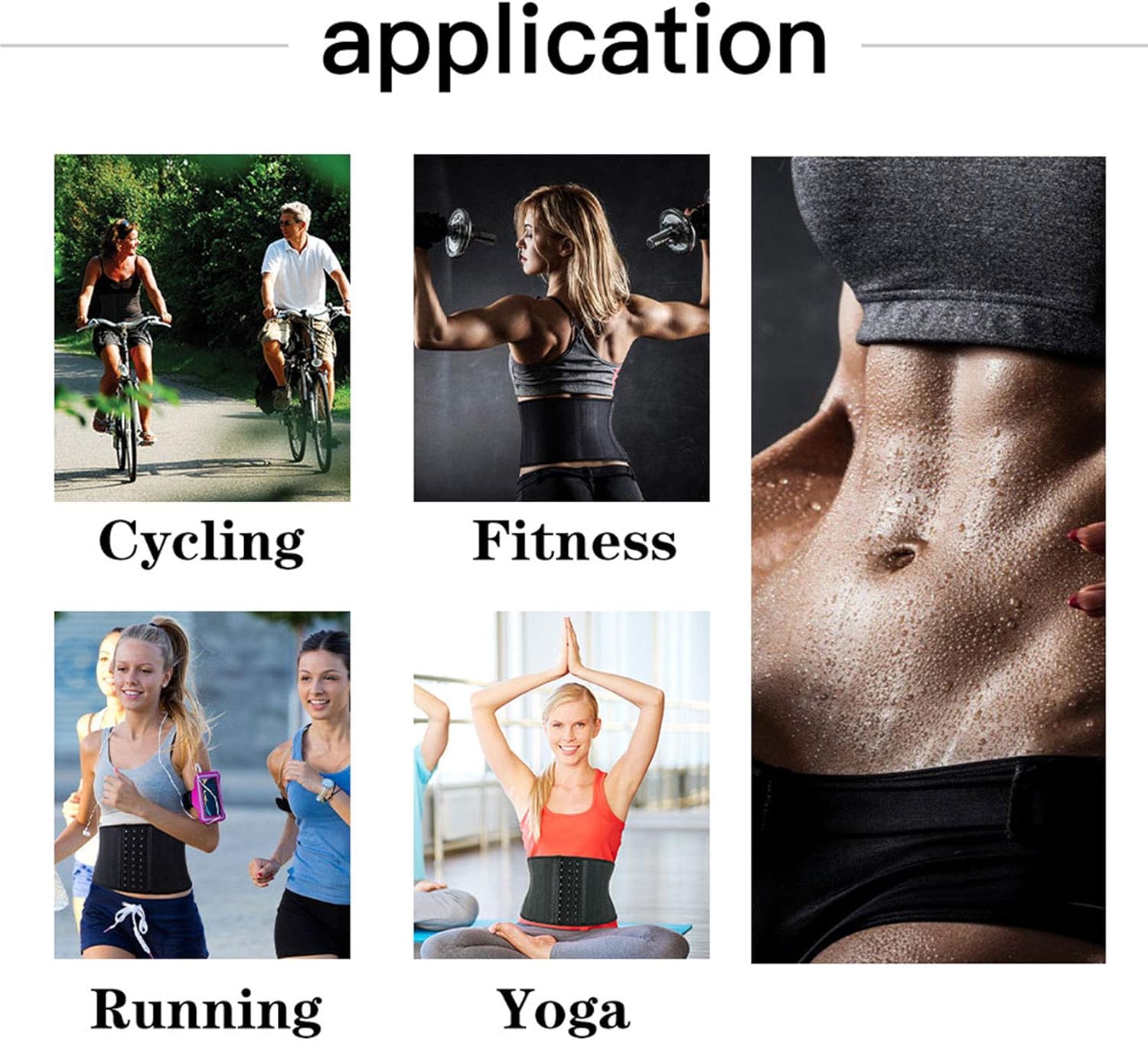 Atbuty Super Short Torso Waist Trainers Cincher Corset Tummy Shaper Slimming Latex Girdle - Image 8