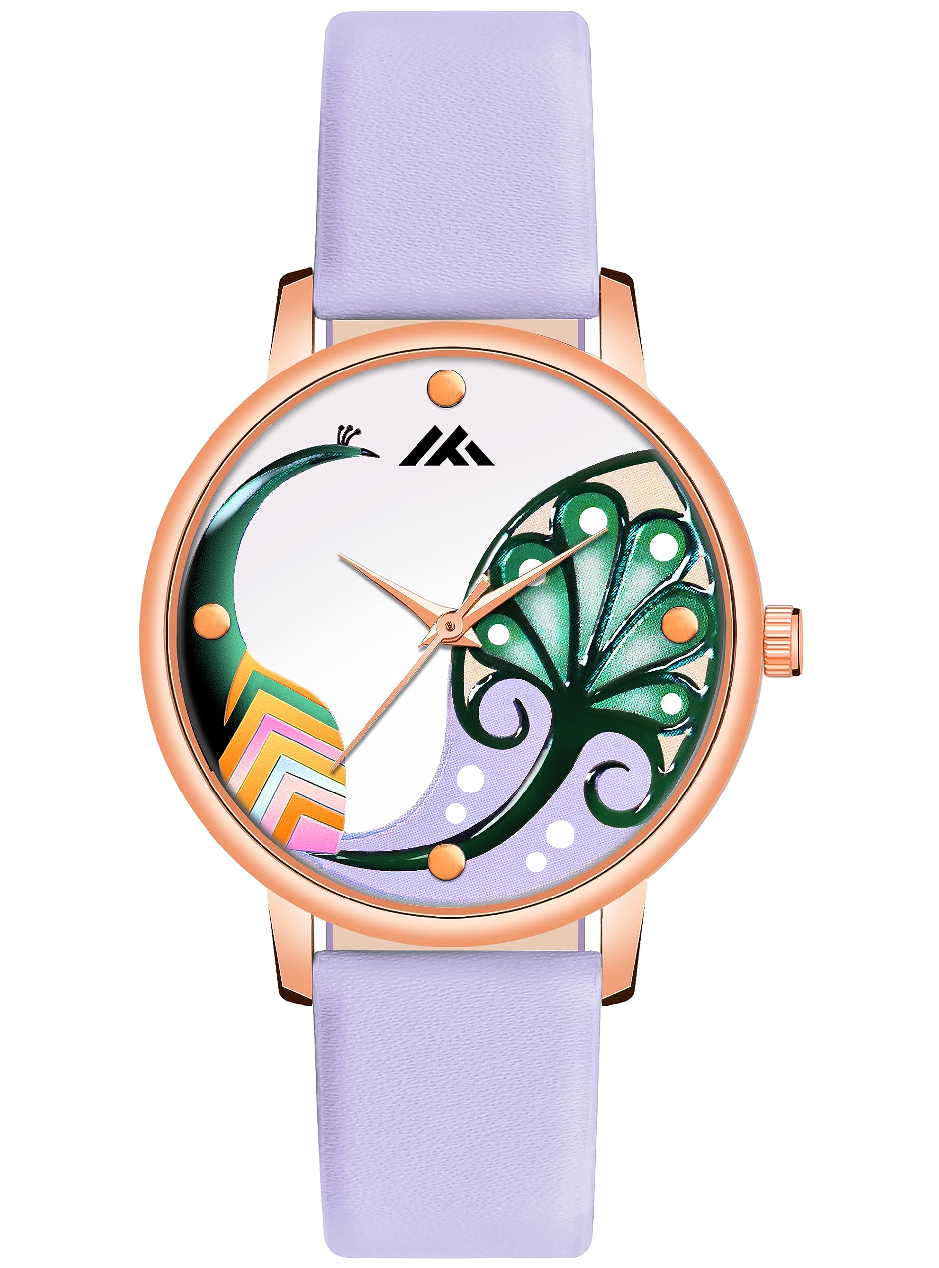 Shocknshop Leather Analog Peacock Printed Dial Stylish Ladies Wrist Watch For Women Girls -Mt6015 (Purple), Purple Band (B0CFDRXY8B) Amazon Price History, Amazon Price Tracker