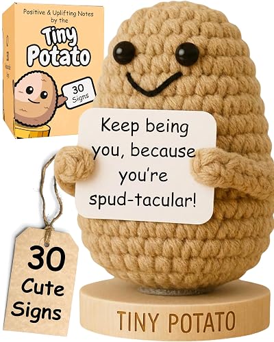 Tiny Potato - Positive Crochet with 30 Swappable Affirmation Cards